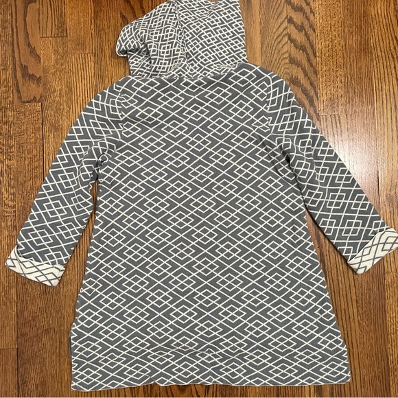 Anthropologie MOTH Fireside Sweater Gray Cream Alpaca Blend Cowlneck Size Small - Picture 2 of 11